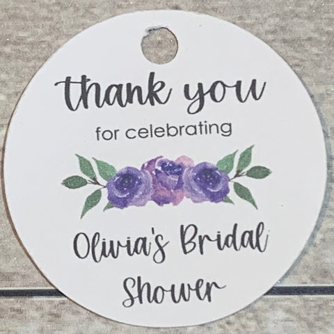 Purple Bridal Shower #2 Tags