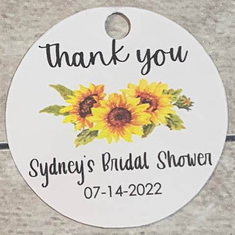 Sunflower Bridal Shower #2 Tags