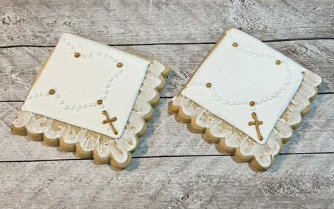 Rosary Bead Lace Square
