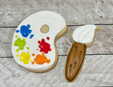 Paint Palette and Brush