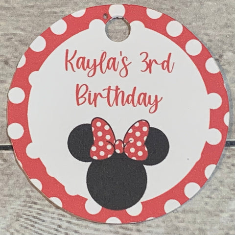 Red Minnie Tags